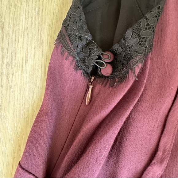 Moulinette Soeurs Plum and Black Dress size 6 - Picture 6 of 6